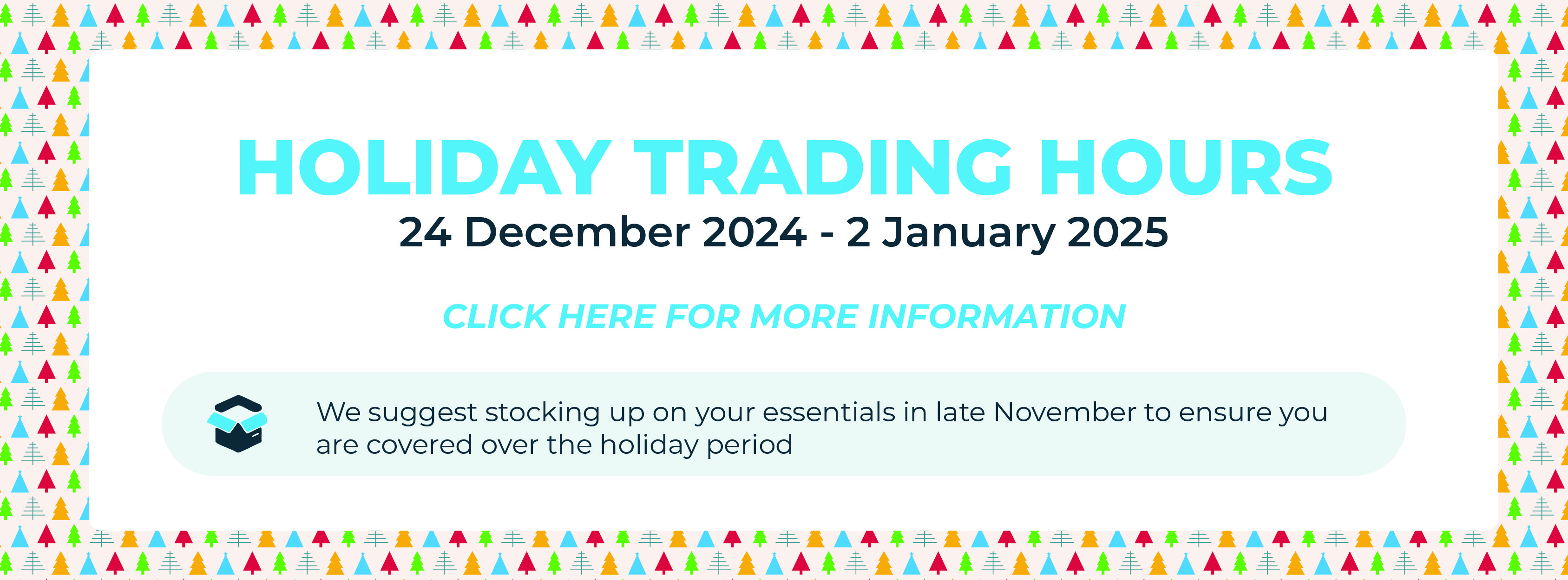 Holiday Trading Hours